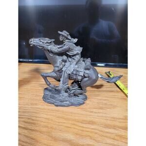 Southwest Theme Horse and Rider, Tail need repair 12" long